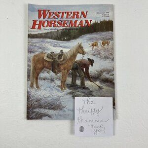 Vtg Western Horseman Magazine Horses Ranch December 1990 Vol 55, No 12 ranch